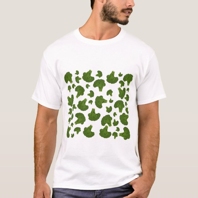 Camiseta Padrão de brócolis (Frente)