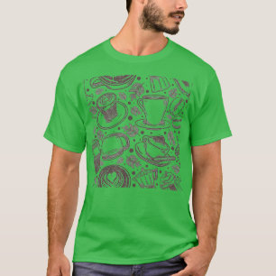 Camiseta padrão de café 2