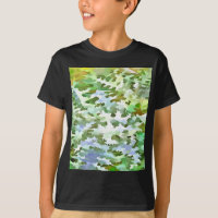 Padrão de Camuflagem Branco, Verde e Azul Pó
