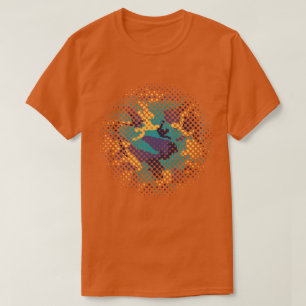 Camiseta Padrão de Camuflagem de Solstício de Verão Meiotom