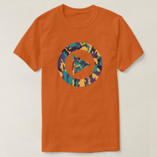 Camiseta Padrão de Camuflagem de Solstício de Verão Pressio