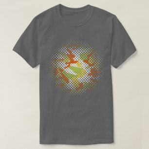 Camiseta Padrão de Camuflagem de Verão Meia-Tom