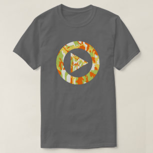 Camiseta Padrão de Camuflagem de Verão Pressione Play