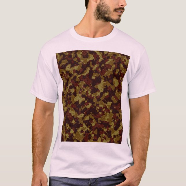 Camiseta Padrão de Camuflagem Digital Multi-Terreno Texturi (Frente)
