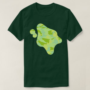 Camiseta Padrão de Camuflagem SpringTime com Tinta Espalhad