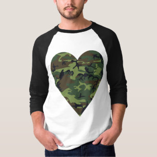 Camiseta Padrão de Camuflagem Verde, Padrão Militar, Exérci