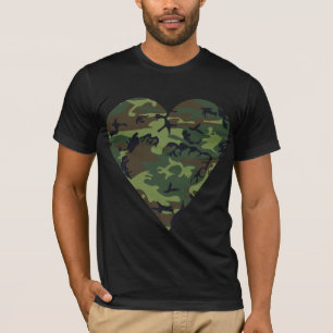Camiseta Padrão de Camuflagem Verde, Padrão Militar, Exérci