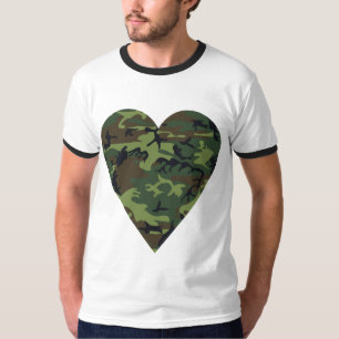 Camiseta Padrão de Camuflagem Verde, Padrão Militar, Exérci
