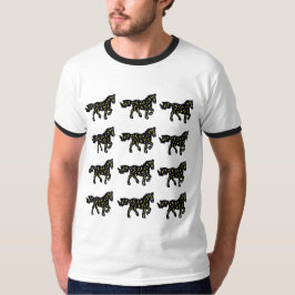 Camiseta Padrão de Cavalo Cósmico – Estrelas Espaciais Galá