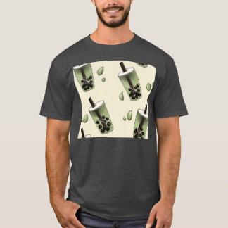 Camiseta Padrão de chá Boba