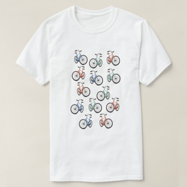 Camiseta Padrão de ciclo (Frente do Design)