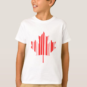Camiseta Padrão de código de barras FLAG do CÓDIGO DE BAR L