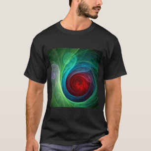 Camiseta Padrão de cor de Abstrato de arte flexível de temp