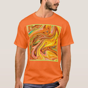 Camiseta Padrão de cor de Abstrato vibrante