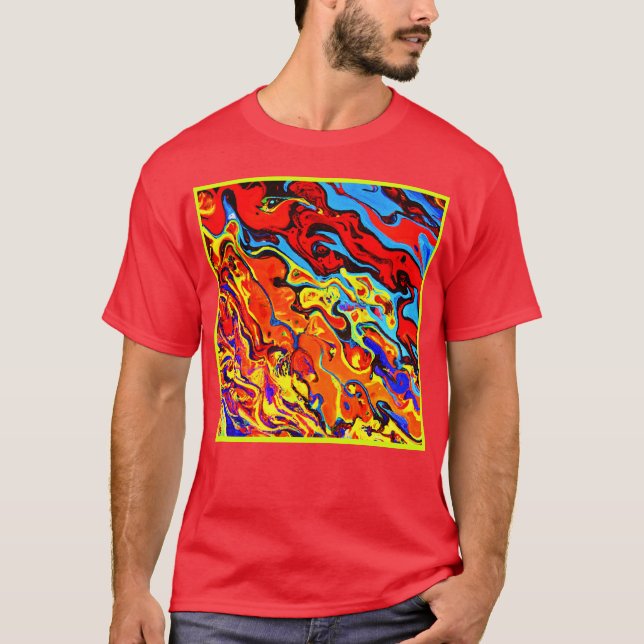 Camiseta Padrão de Cor Negrito (Frente)