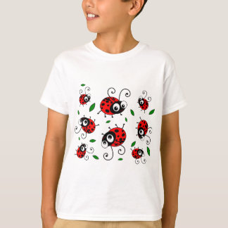Camiseta Padrão de damascos de desenho