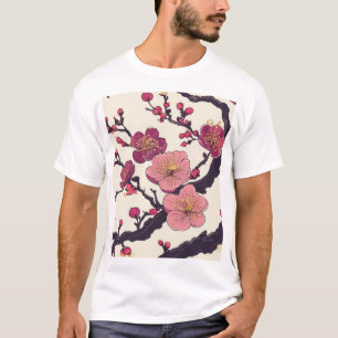 Camiseta Padrão de Design Tradicional Japonês 0032
