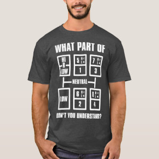 Camiseta Padrão de Desvio de Engrenagens de Caminhão para H