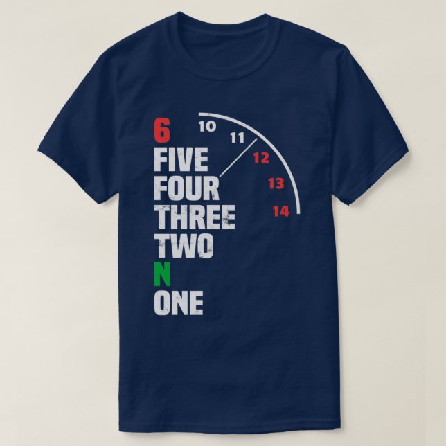 Camiseta Padrão de Desvio de Engrenagens de Motocicleta Bik (Frente do Design)