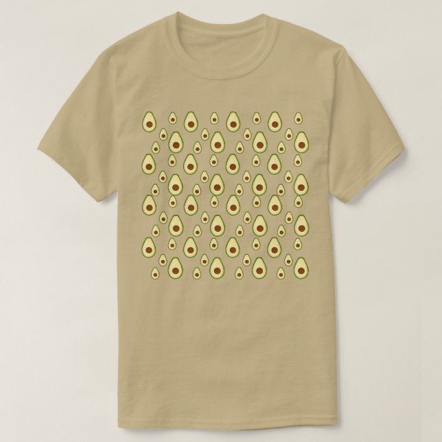Camiseta Padrão de diversão Avocado (Frente do Design)