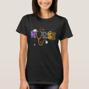 Camiseta Padrão de enfermeira com estetoscópio para fantasi