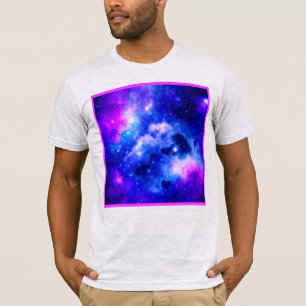 Camiseta Padrão de exploração de nebulosa vibrante