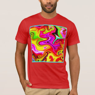 Camiseta Padrão de Explosão de Cor