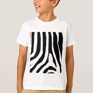 Camiseta Padrão de faixas de impressão zebra