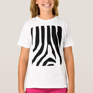 Camiseta Padrão de faixas de impressão zebra