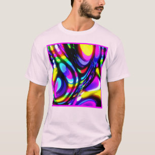 Camiseta Padrão de fantasia espiral vibrante
