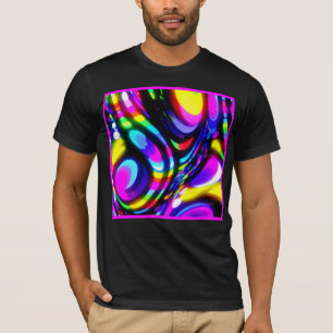 Camiseta Padrão de fantasia espiral vibrante