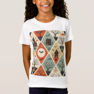 Camiseta Padrão de fantasma escuro