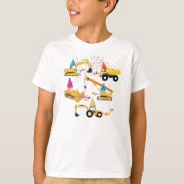 Camiseta Padrão de Festa de aniversário de Caminhões de Con