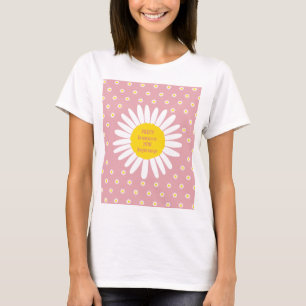 Camiseta Padrão de flor margarida - Pureza, citação de inoc