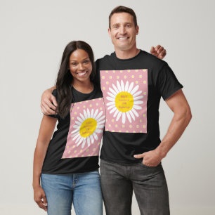Camiseta Padrão de flor margarida - Pureza, citação de inoc