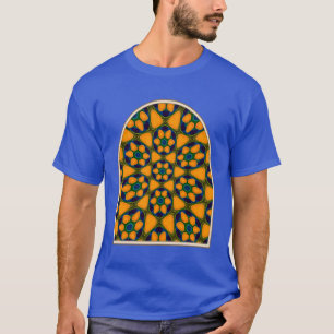 Camiseta Padrão de Flores de Abstrato exclusivo