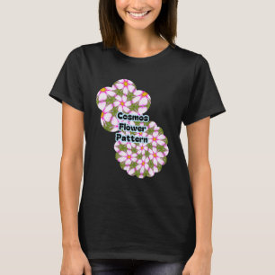 Camiseta Padrão de Flores do Cosmos