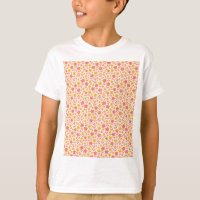 Padrão de flores rosa e amarela