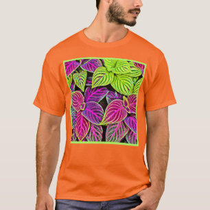 Camiseta Padrão de Folgas de Elegância Vibrante