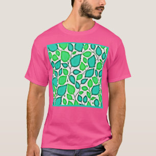 Camiseta Padrão de Folgas de Elegância Vivas