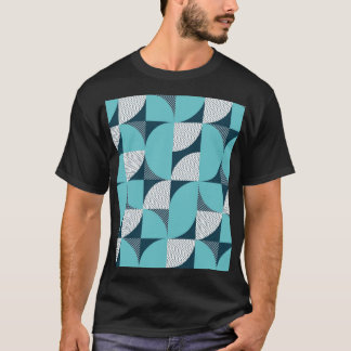 Camiseta Padrão de forma geométrica criativa