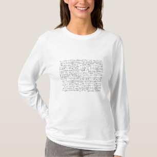Camiseta Padrão de Fórmulas de Matemática