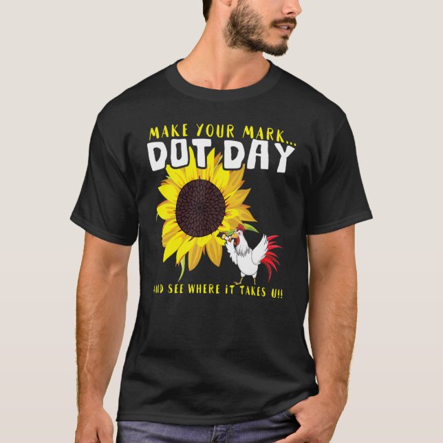 Camiseta Padrão de Frango Faça Marcar Setembro Internaciona (Frente)