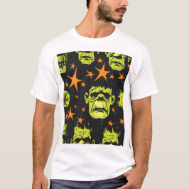 Camiseta Padrão de Frankenstein com o tílio