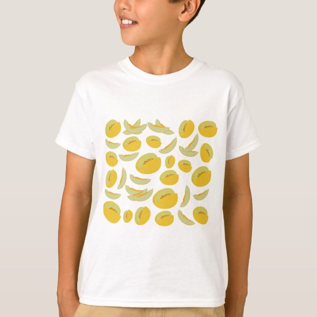 Camiseta Padrão de Fruta dos Melões de Honeydew (Frente)