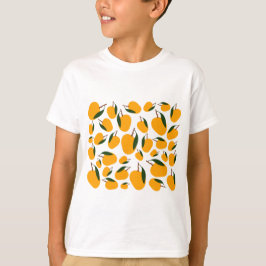 Camiseta Padrão de Fruta Mango Summer