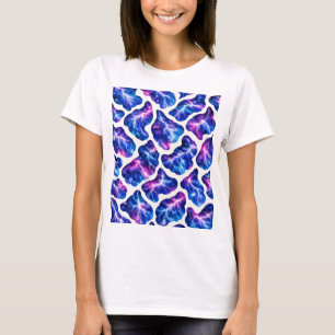 Camiseta Padrão de Galáxia de Tempestade Relâmpago