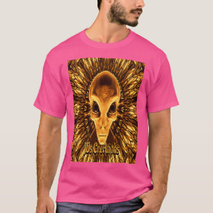Camiseta Padrão De Geometria Da Alienígena Ufo Scifi