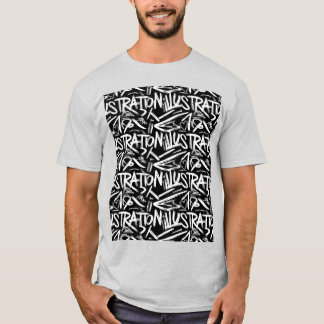 Camiseta padrão de grafite