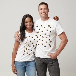 Camiseta Padrão de Grão de Café